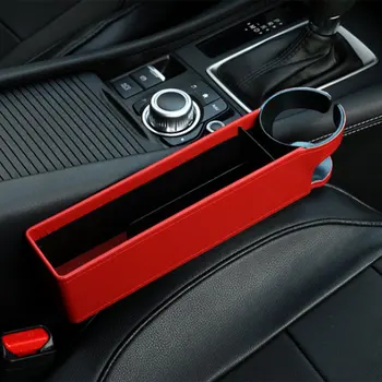 

Car Seat Gap Filler, Console Side Pocket with Coin Collector Car Seat Catcher Car Organizer, Black