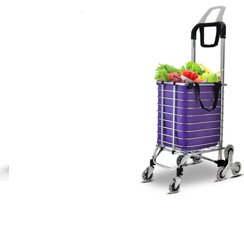 Keuken carito Carretilla Plegable De Courses Avec roulets корзина для покупок Roulant Carrello Cucina кухонный стол тележка - Цвет: Version K