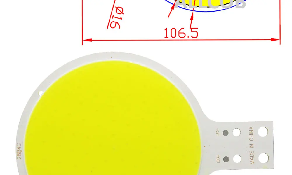 Микс DC 12 В led cob лампа Светодиодная панель круглый cob для DIY авто лампы cob светодиодные полосы чип источник