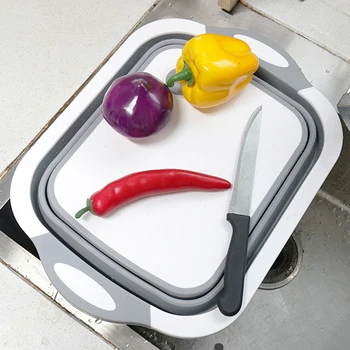 

Foldable Cutting Board with Colanders Kitchen Chopping Boards Kitchen Chopping Block Washing Basket Drain Kitchen Organizer