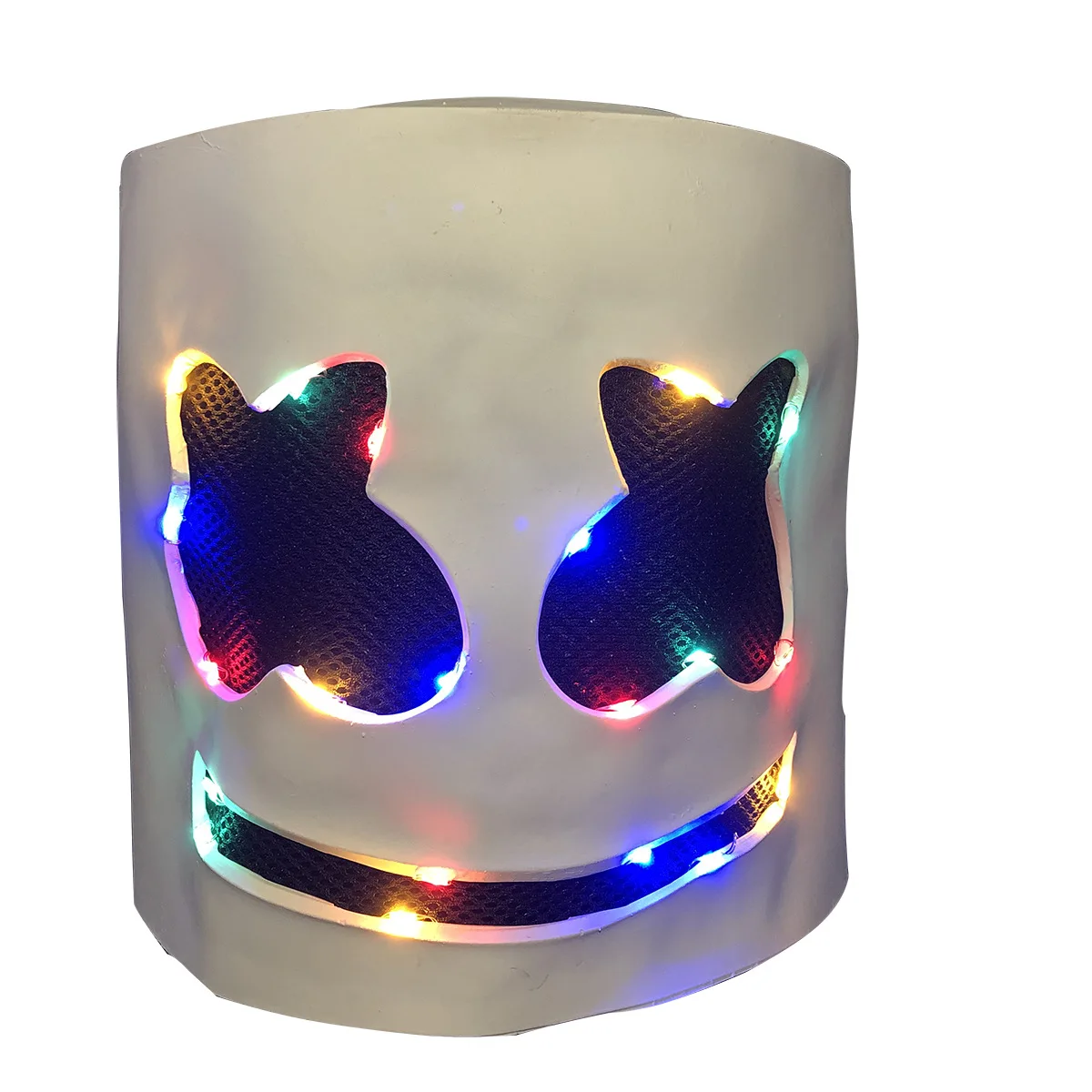 Marshmallow cos электрическая силловая DJ Marshmello с одинаковой головкой маска для