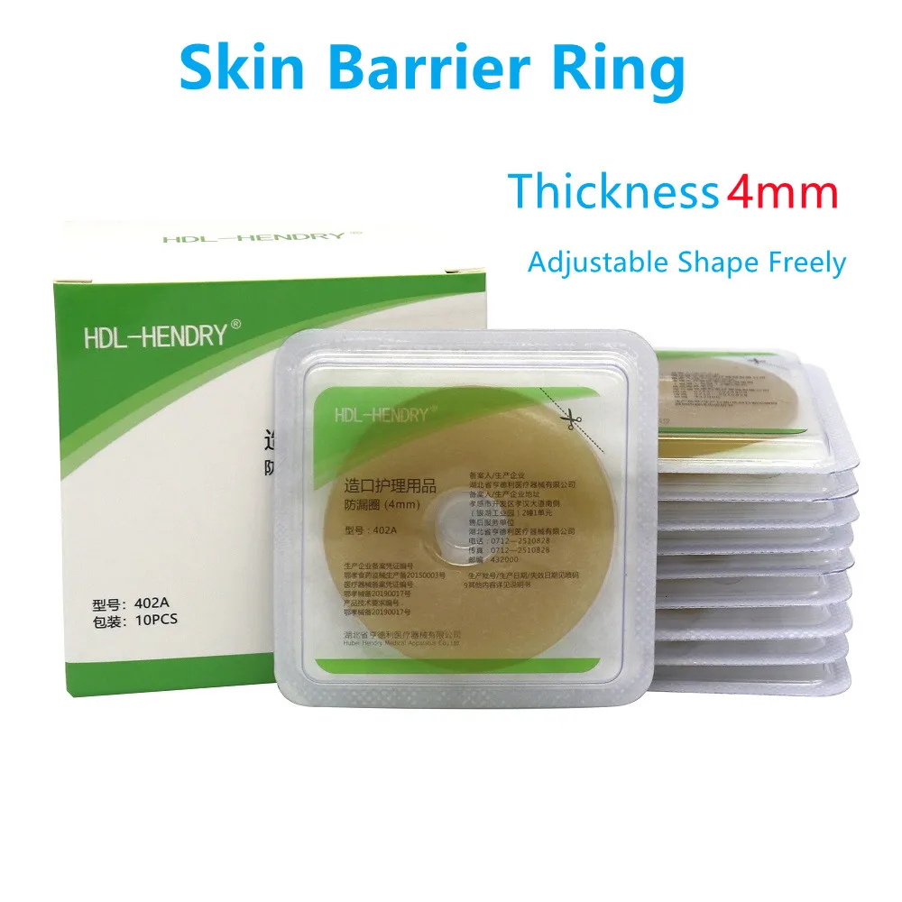 10pcs Moldable Colostomy Skin Barrier Ring 4mm Thickness for Ostomy Stoma Care Assistance 402A 2