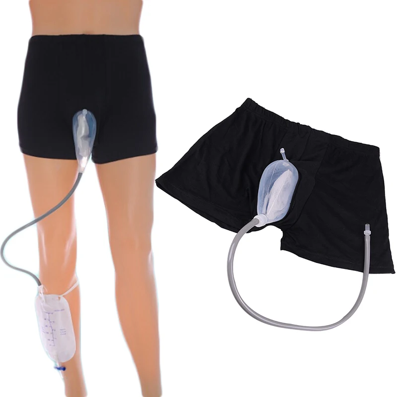 

Hot Urine Bag Reusable Male Urinal Bag Silicone Urine Funnel Pee Holder Collector with Catheter For Old Men 3 Size