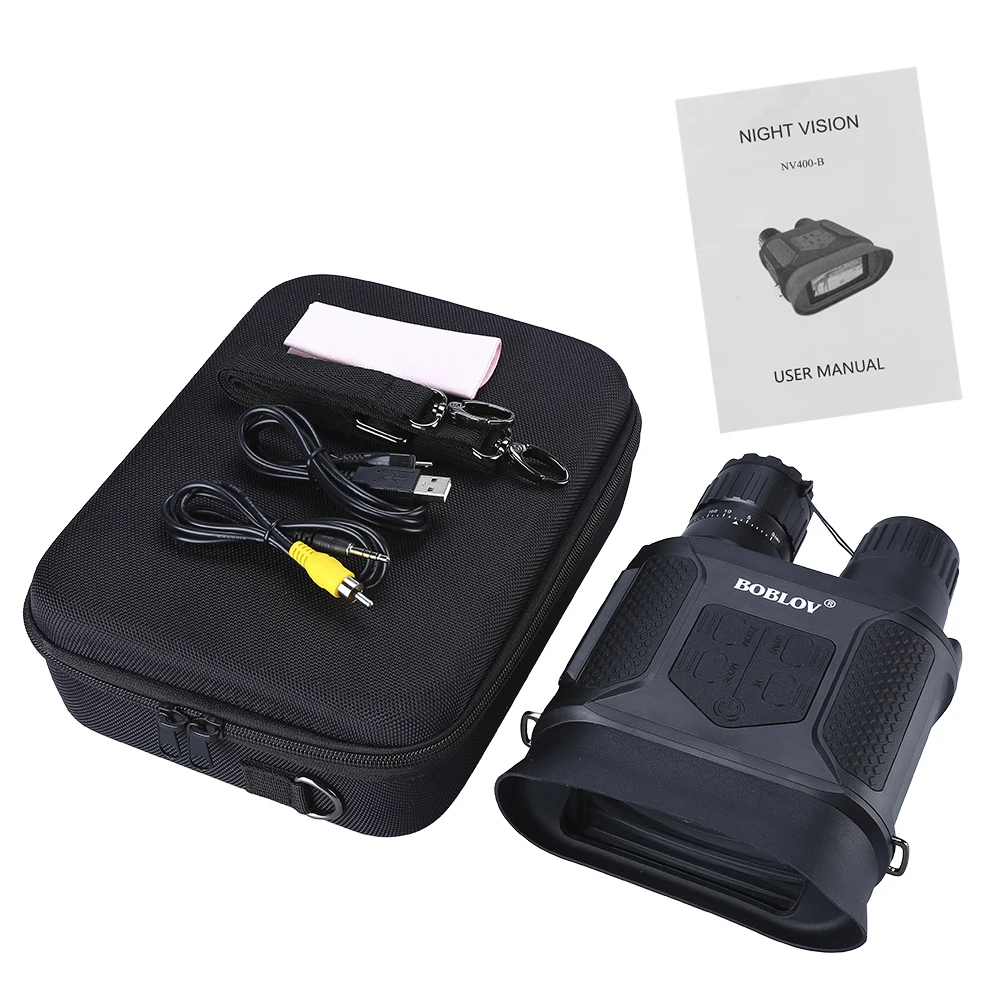  NV400 Day & Night Vision Infrared 7x31 Zoom Binocular Scope Telescope Device 4GB 720P 400M Hunting 