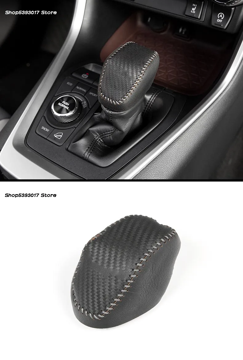 Автомобильный кожаный чехол для рычага переключения передач Чехол для интерьера автомобиля для Toyota RAV4 RAV-4 автомобильные аксессуары