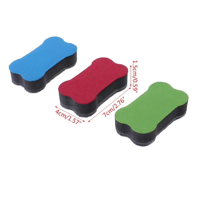 

Bone Magnet Dry-Wipe Whiteboard Eraser Cleaner School Office Accessories Supply