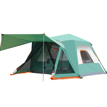 

Outdoor rainproof three-bedroom and one-living room 5-10 people big tent canopy family self-driving tent