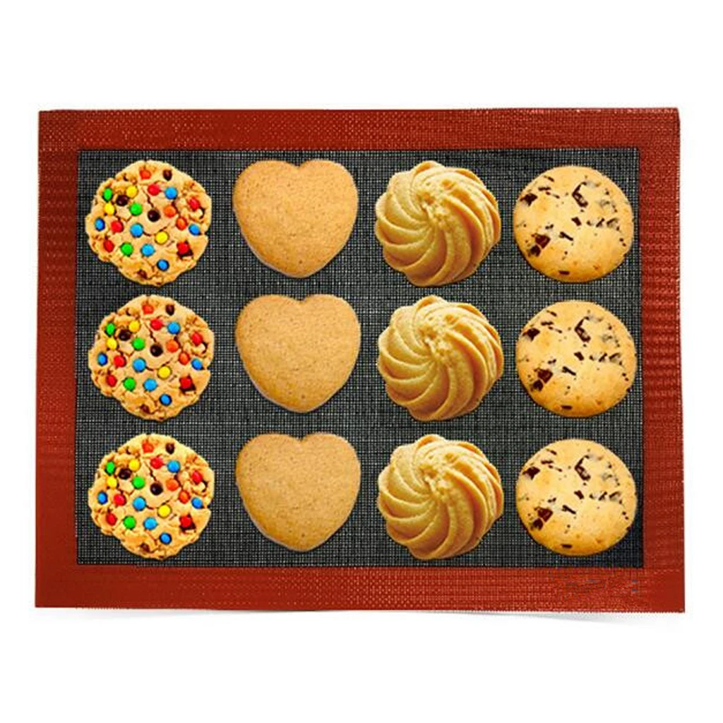 Non-Stick Baking Mat With Perforated Texture Cake Eclair Liner |