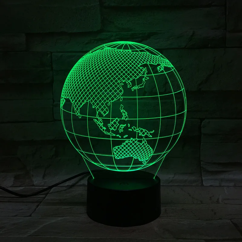 Светодиодный светильник VCity 3D Earth USB для Африки Австралии и Европы ночник подарок