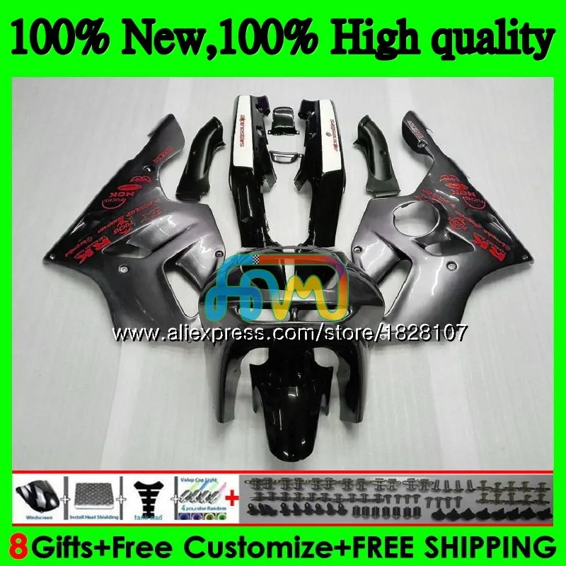 Корпус для KAWASAKI ZX 636 600CC ZX-636 ZX636 ZX-6R 22BS. 60 ZX600 ZX 6R ZX6R 94 серебристо-серый 95 96 97 1994 1995 1996 1997 обтекатель - Цвет: No. 1