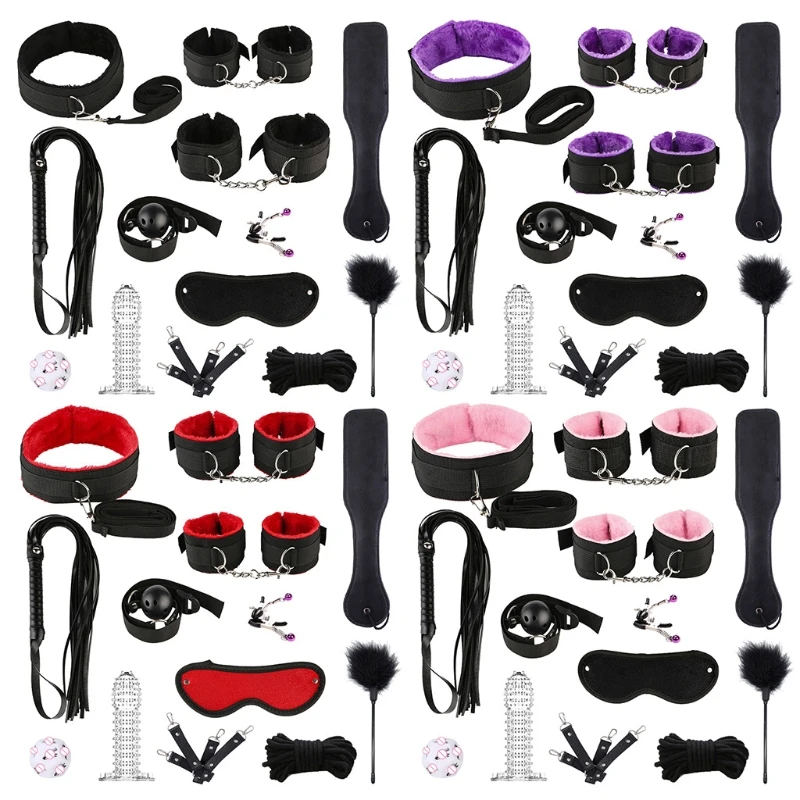 13pcs/set Adult Erotic Under Bed Game Suit BDSM Bondage Sexx Toy Kit for Couples |