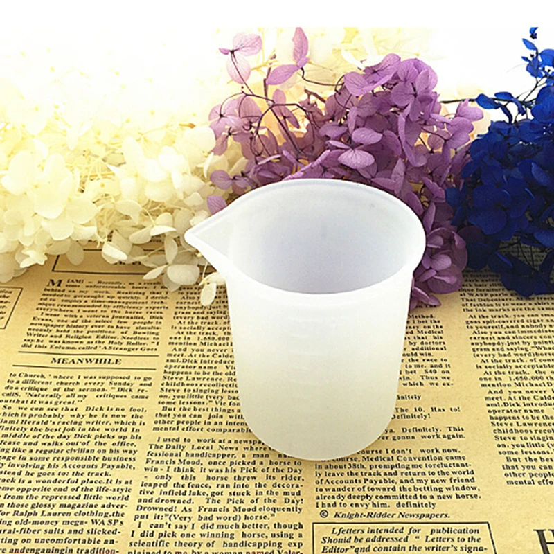 

100ml White Silicone Measuring Cup Resin Silicone Mould Handmade DIY Jewelry Making Tool Epoxy Resin Cup Crystal Scale Dropship