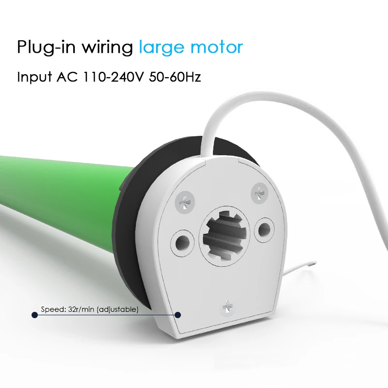 Plug-in motor Солнцезащитная ткань Подключаемая система моторизованные шторы на роликах для офиса гостиной работы с умным домом Google Alexa Broadlink - Цвет: Plug-in motor