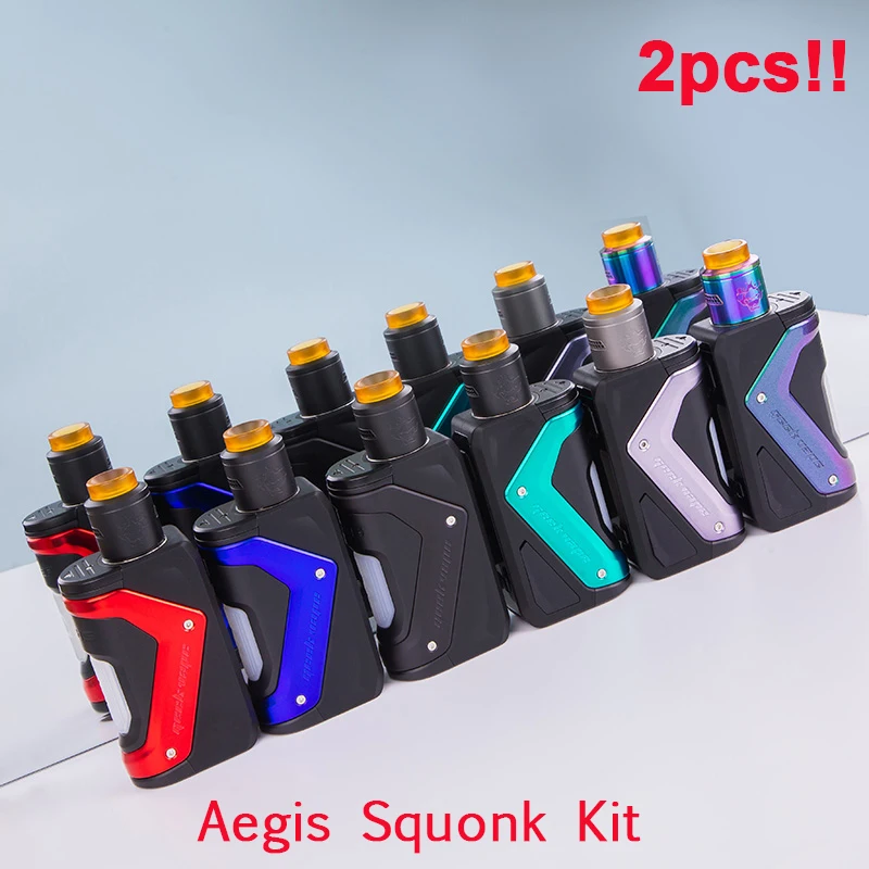 

Original GeekVape Aegis Squonk 100W TC Kit 10ml Capacity Bottle with Tengu RDA Tank Fit N80 fused clapton coils vape Vapor