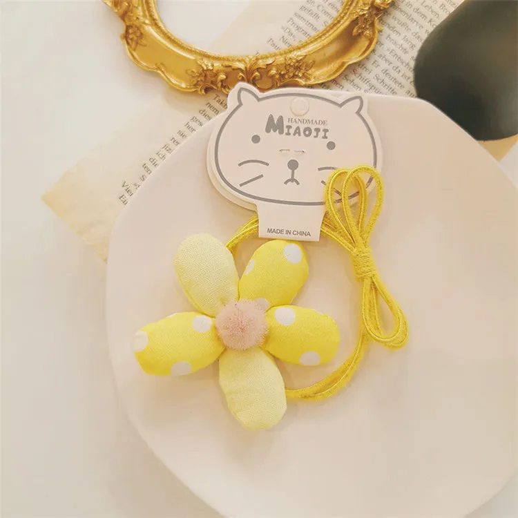 NPW007-t yellow Модная Милая заколка для волос с цветами для девочек детская заколка для волос в Корейском стиле детские аксессуары для волос - Цвет: NPW007-t yellow