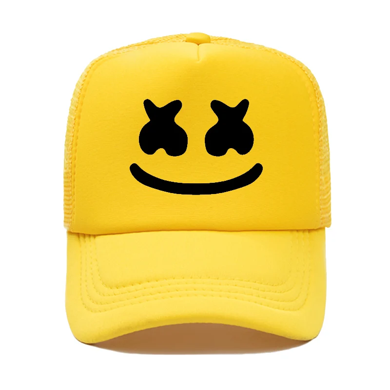 color8 Новинка, бейсбольная кепка Marshmello с принтом, унисекс, для взрослых, высокое качество, спортивные уличные шапки, Snapback, дальнобойщик, панк стиль, модная кепка - Цвет: color8