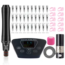 

Eyebrow Tattoo Machine Kit Permanent Makeup Machine Pen Professional Eyebrows Lip Microblading DIY Machine with Cartridge Needle