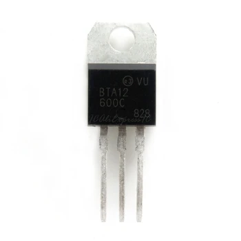 

10pcs/lot BTA12-600C BTA12-600 BTA12 Triacs 12 Amp 600 Volt TO-220 In Stock