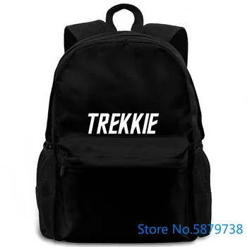 

Trekkie - Black Star Captain Enterprise Wars All s Print Basic women men backpack laptop travel school adult student