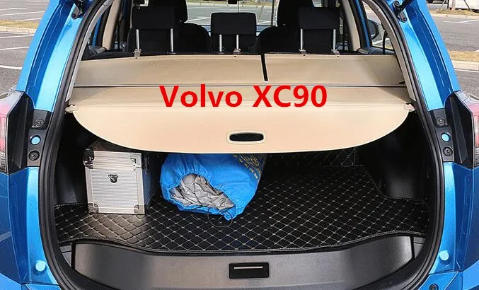 Применяется только для Volvo XC90 крышка багажника автомобиля панель занавес расширения багажника специальные аксессуары - Цвет: A