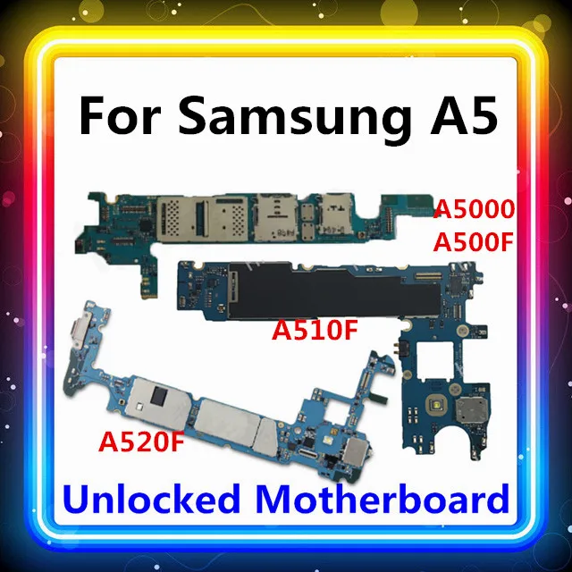 Материнская плата для Samsung Galaxy A5 A5000 A500F A510F A520F с полными ЧИПАМИ протестированная материнская обновленная ОС