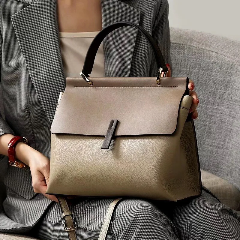 

Bag 2019 Style Genuine Leather Head Layer Cowhide Shoulder Woman