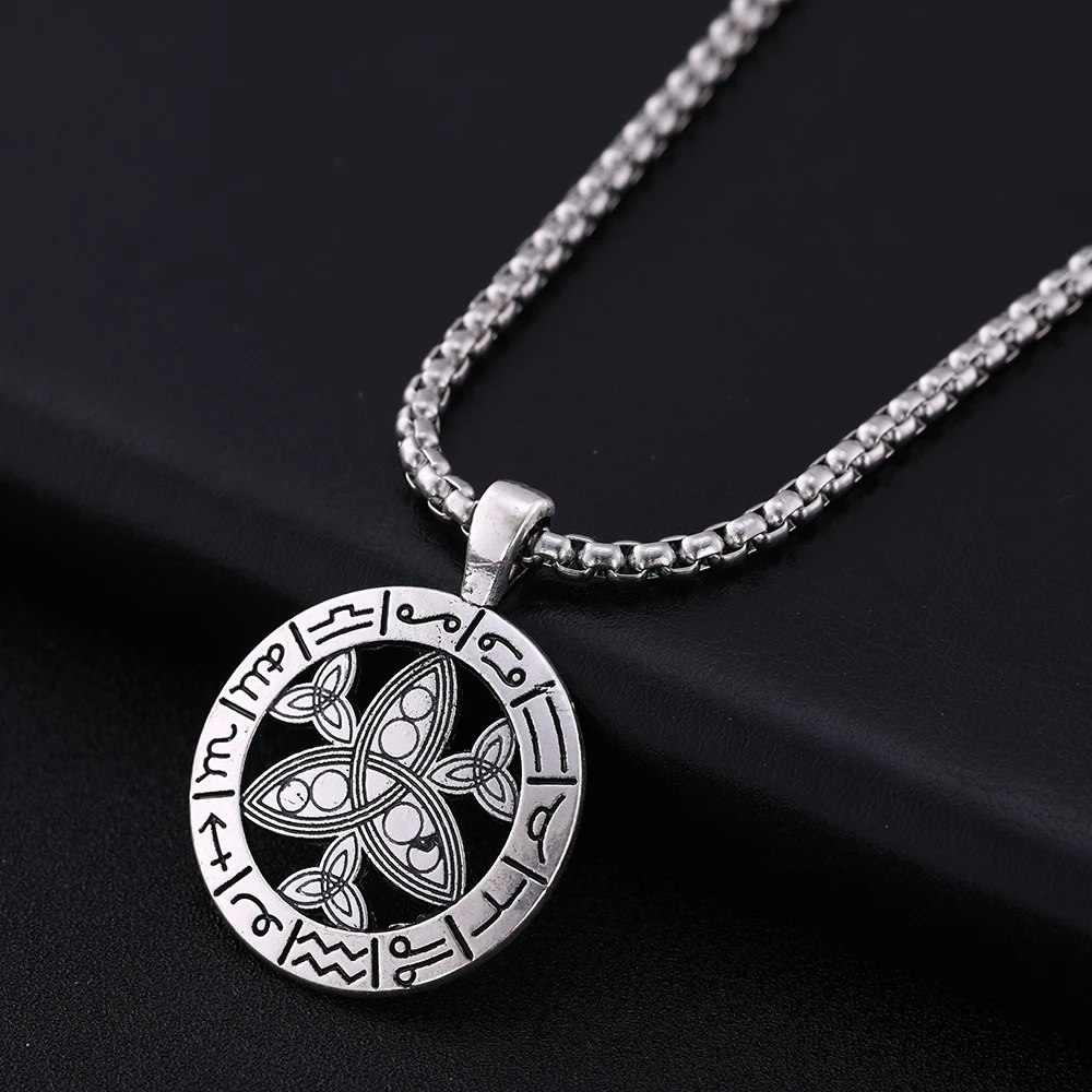 Skyrim винтажное ожерелье с кулоном в виде Троицы 12 созвездие амулет цепочка из