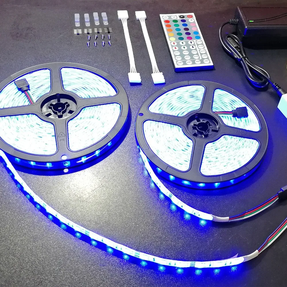 Светодиодный ленточный светильник RGB 5050 гибкая лента fita светодиодный 5 м 10 Диод DC
