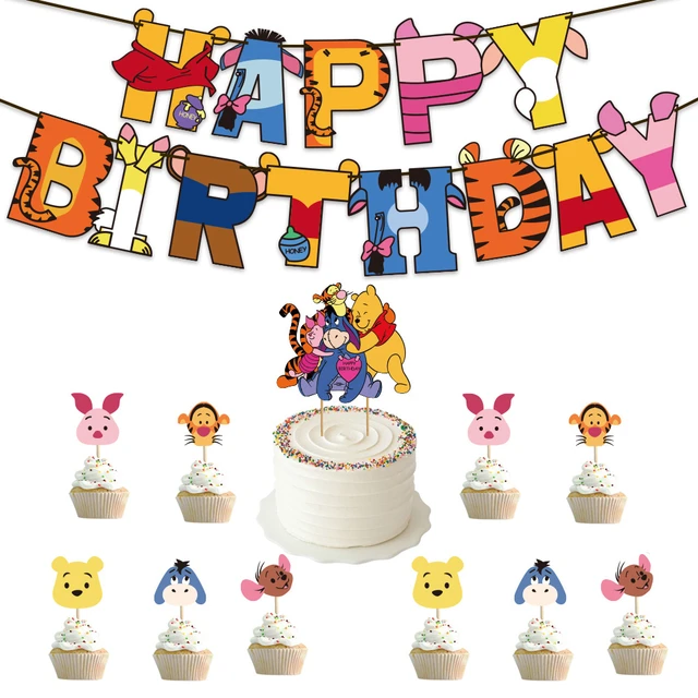 Winnie Pooh Cake Topper Printable  Winnie Pooh Cake Topper Figurines -  Disney Cake - Aliexpress