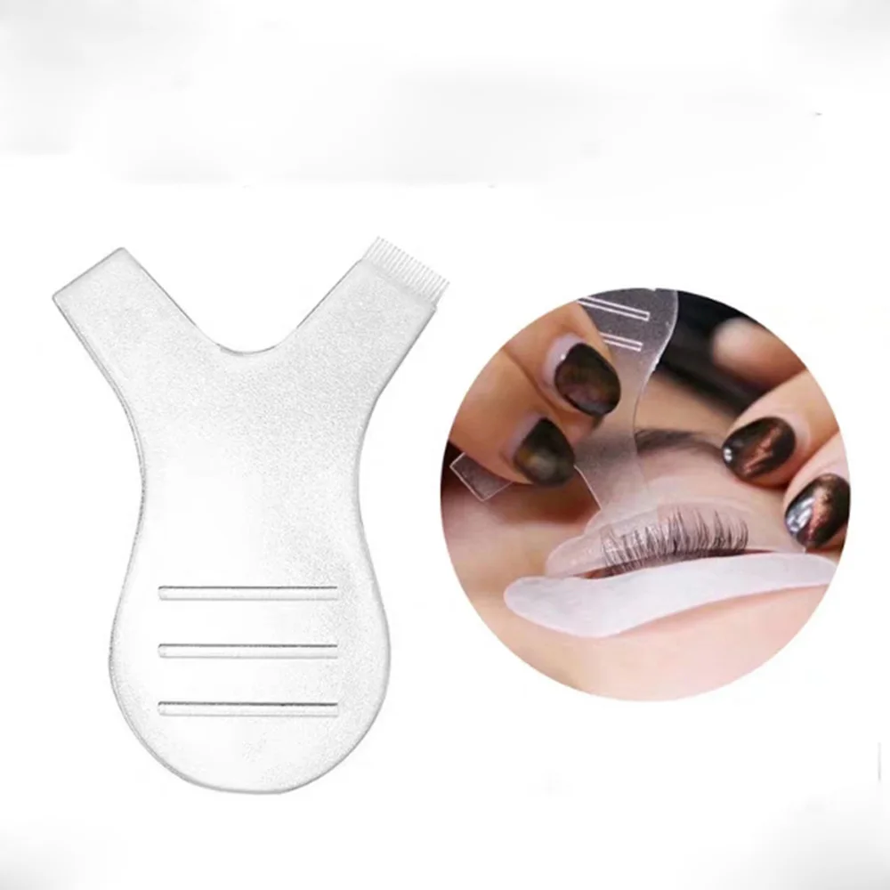 

1Pc/10pcs 4.8cm Transparent Silicone Eyelashes Lift Lifting Curler Eye Lash Extension Graft Brush Tool Accessories wholesale