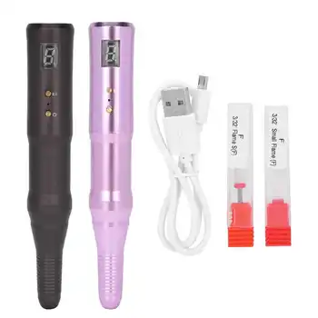 

Portable Electric Nail Drill Pen USB Rechargeable Nail Grinding Polishing Machine for Milling Cutter Pedicure File Manicure Tool
