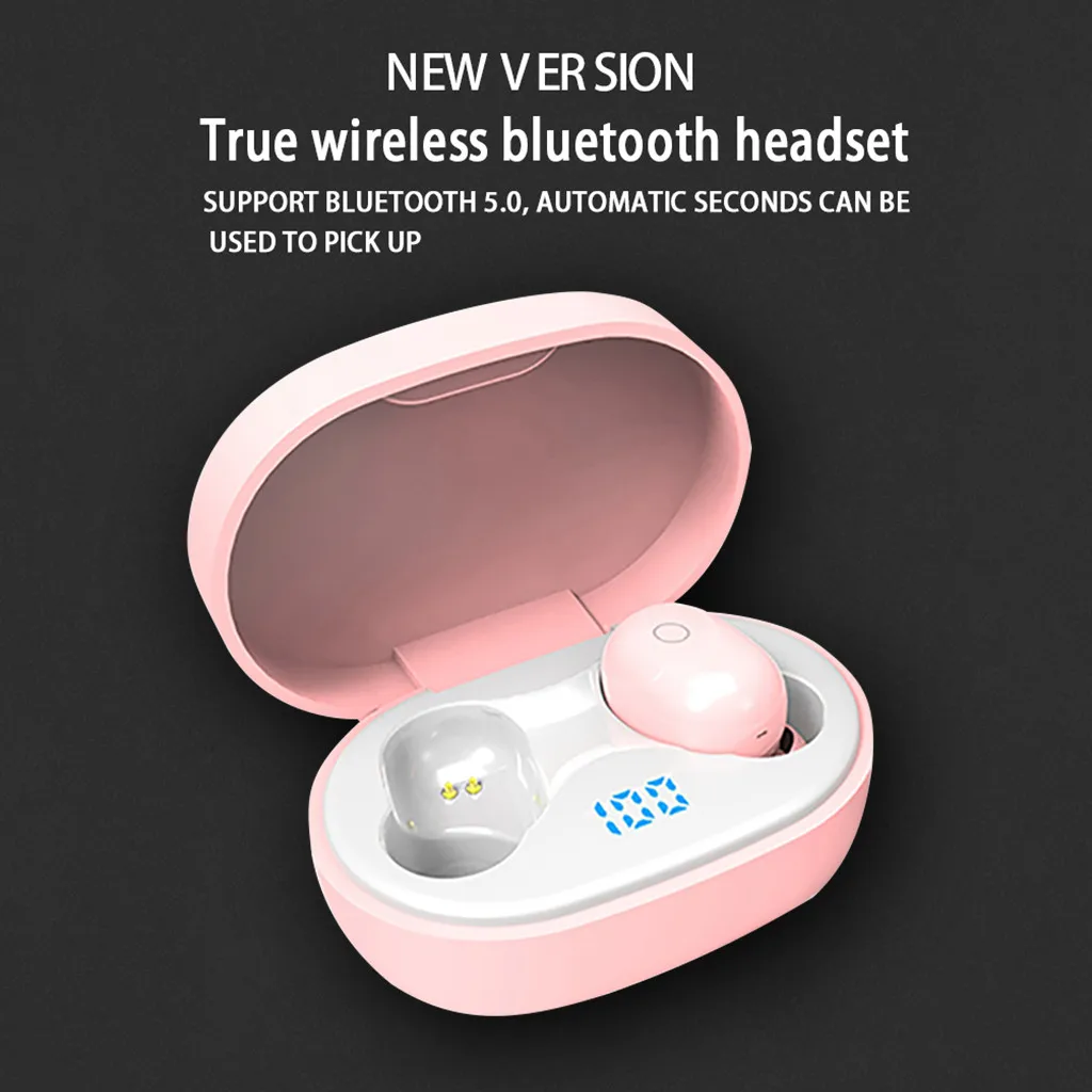 VOBERRY мини гарнитура Bluetooth беспроводные наушники водонепроницаемые наушники Спортивная зарядная коробка Auriculares Bluetooth Inalambrico