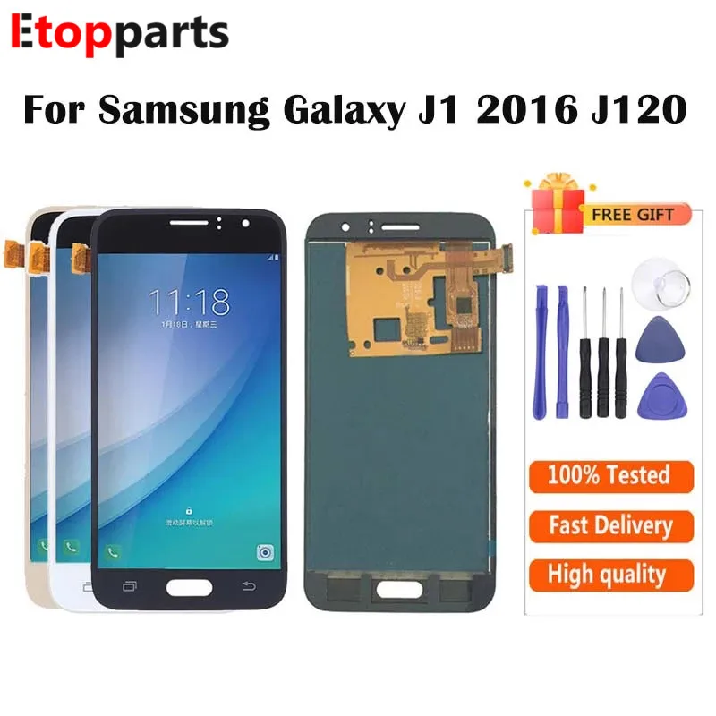 ЖК-дисплей для Samsung Galaxy J1 2016 J120 LCD J120F J120M J120H дигитайзер сенсорный экран сборка