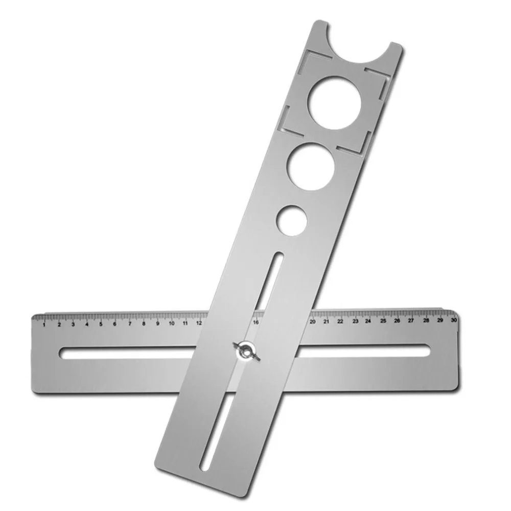 

Tile Marble Glass Ceramic Floor Drilling Hole Guide Tools Hole Opener Locator Adjustable Position Ruler Puncher Locator