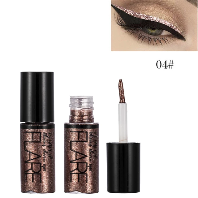 5 Color Metallic Shiny Eyeshadow Glitter Liquid Eyeliner Makeup Eye Liner Pen-Waterproof Makeup Pigment Eyeshadow Palette SF768
