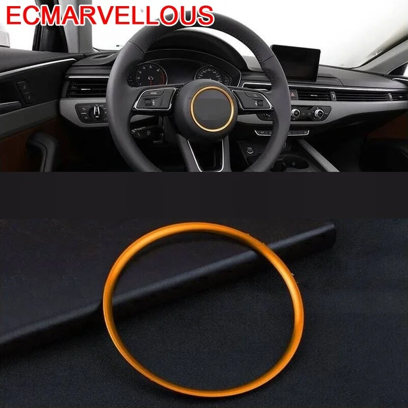 

Steering Wheel Automobile Decorative Modified Chromium Car Styling Accessories Bright Sequins Modification 17 18 19 FOR Audi A3