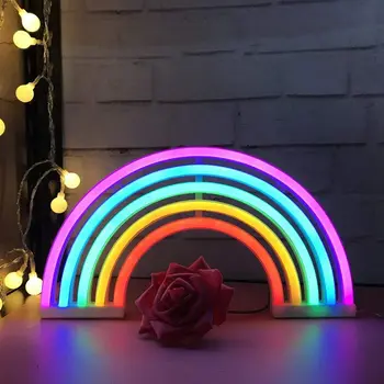 

Cute Rainbow Neon Sign,LED Rainbow Light/Lamp for Dorm Decor,Rainbow Decor Neon Lamps,Wall Decor for Girls Bedroom,Chistmas,Birt