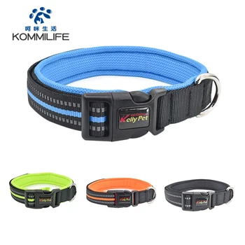 Breathable Mesh Nylon Dog Collar Reflective Pet Collars For Dogs Small Medium Large Dog Training Necklace Pet Dog Accessories
