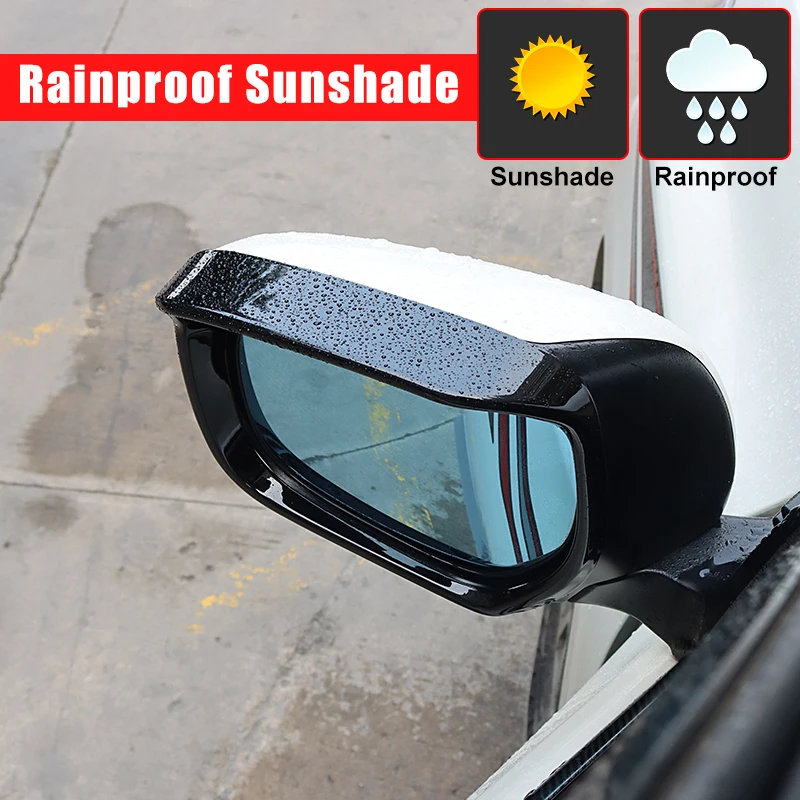 Rearview Mirror Rainproof Cover Rain Eyebrow For Toyota Land Cruiser 200 Prado 150 LC200 LC150 Exterior Accessories rearview mirror rain shield rearview mirror rain eyebrow car rearview mirror visor rearview mirror rain guard rearview mirror visor