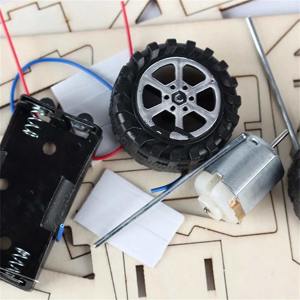 Деревянная развивающая игрушка DIY принцип познания забавная модель Набор игрушечных гоночных автомобилей детская научная сборка развивающая обучающая игрушка