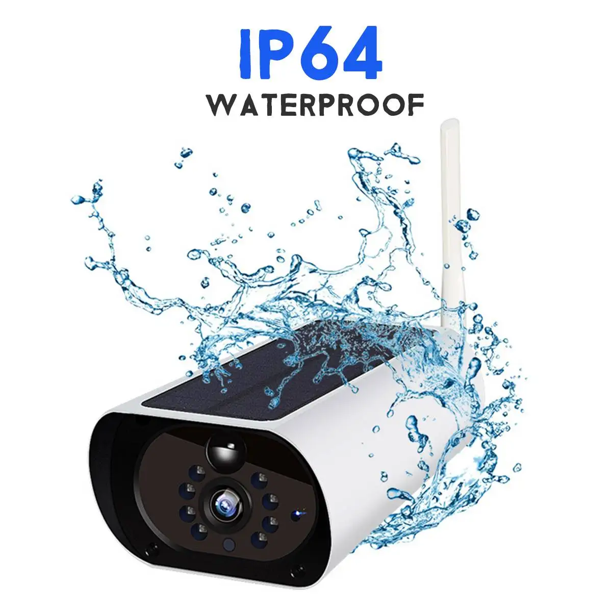 1080P Солнечный аккумулятор камеры беспроводной Wifi камера CCTV камеры наблюдения для домашней безопасности ИК наружного ночного видения