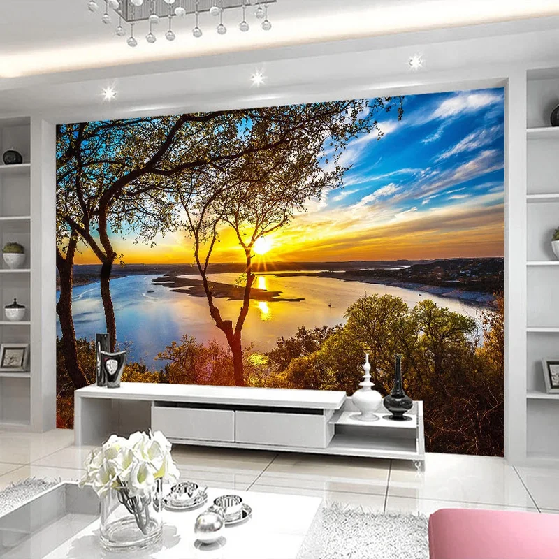 Custom-Photo-Wallpaper-3D-Sunset-Lake-Landscape-Scenery-Murals-Living-Room-Dining-Room-Background-Wall-Decor (2)