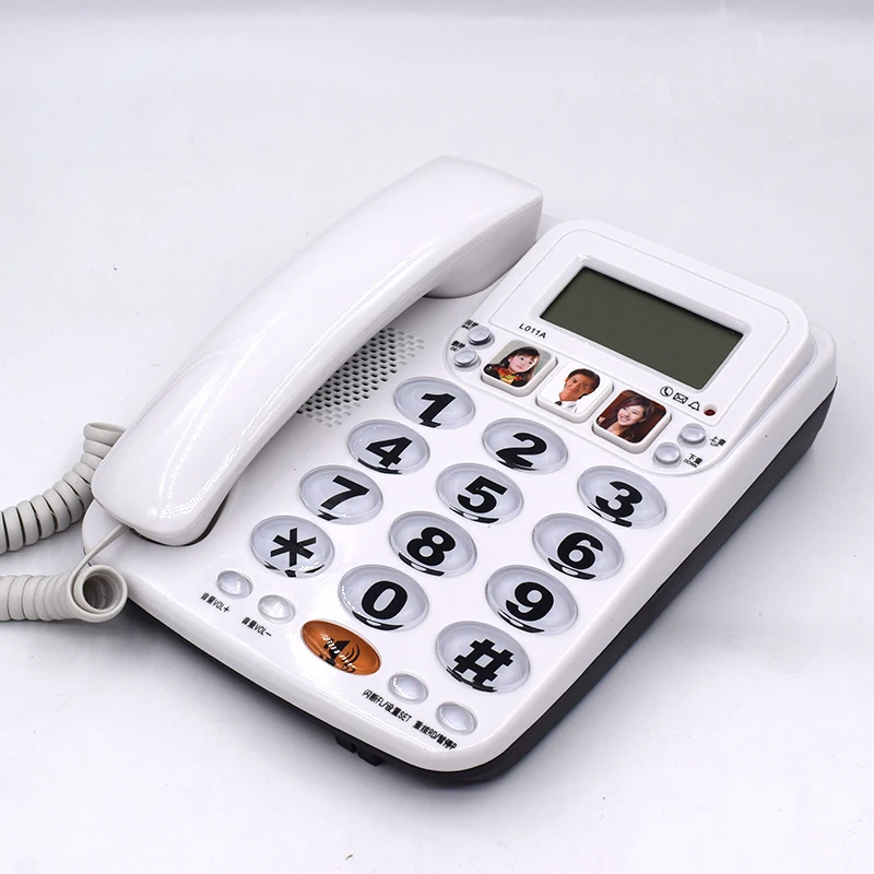 FSK/DTMF Идентификатор вызывающего абонента Handfree Corder телефон Фикс стационарный без