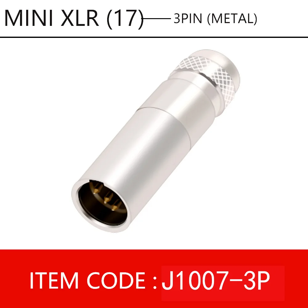 1pc Mini XLR 3 4 5 6 Pin Female Plug Small XLR Audio Microphone Connector MIC for Cable Soldering Straight
