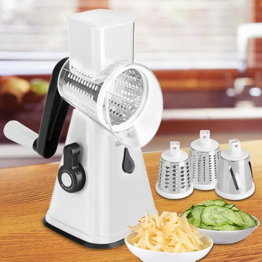 

Hot Manual Vegetable Cutter Slicer Kitchen Accessories Multifunctional Round Mandoline Slicer Potato Cheese Kitchen Gadgets