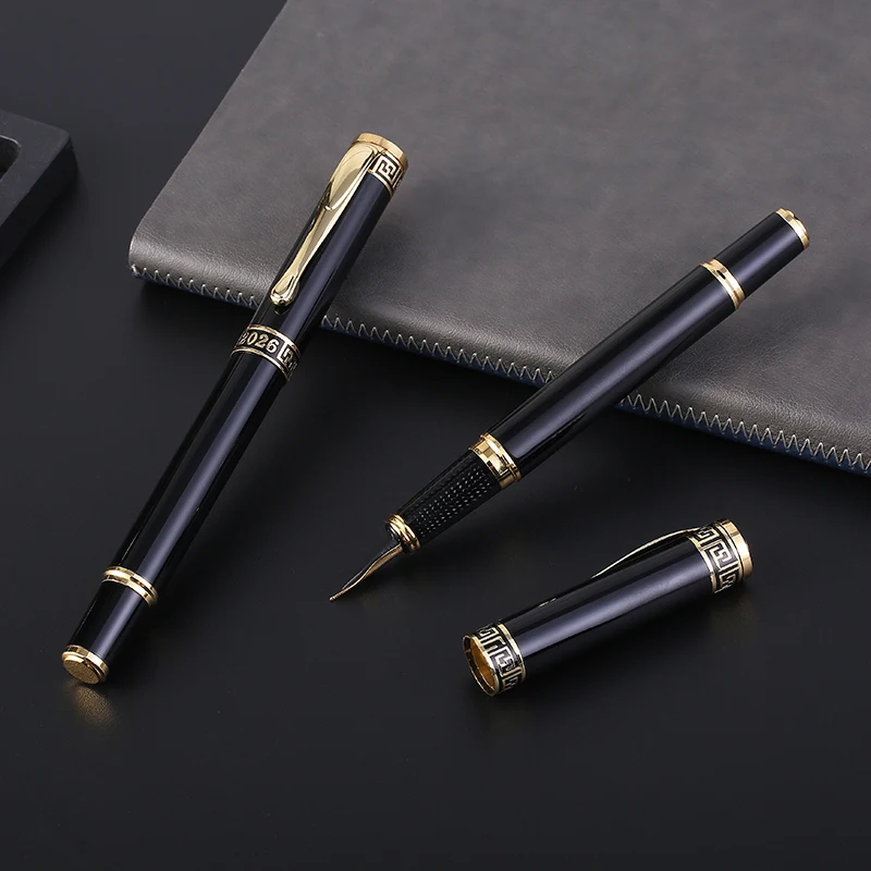 Ручка перьевая Guoyi D2026 металлическая с чернилами 0 5 мм|fountain pen|gold fountain penink pen |