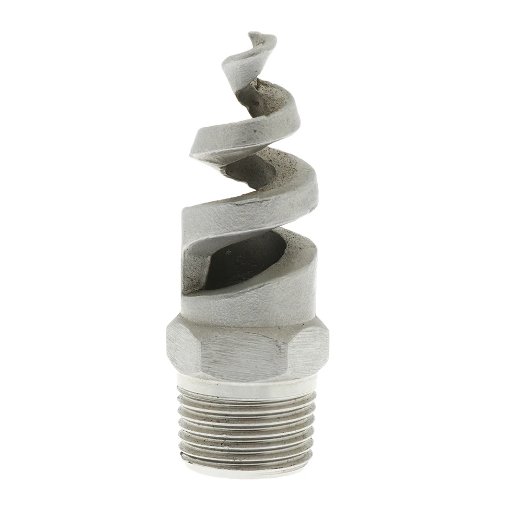 1/2 inch Male Stainless Steel Spiral Atomization Sparge Nozzle, 120 Degree