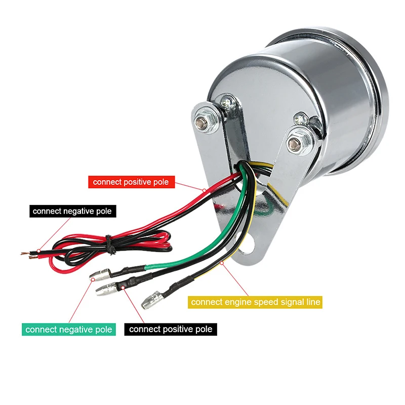 Цифровая электронная Индукционная подсветка Универсальный мотоцикл спидометр счетчик Rpm сдвиг Тахометр универсальный