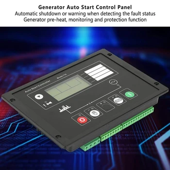 

Generator Control Module Controller, DSE710 Generator Auto Start Control Panel for Deep Sea Electronics Spare Parts, Auto Manual