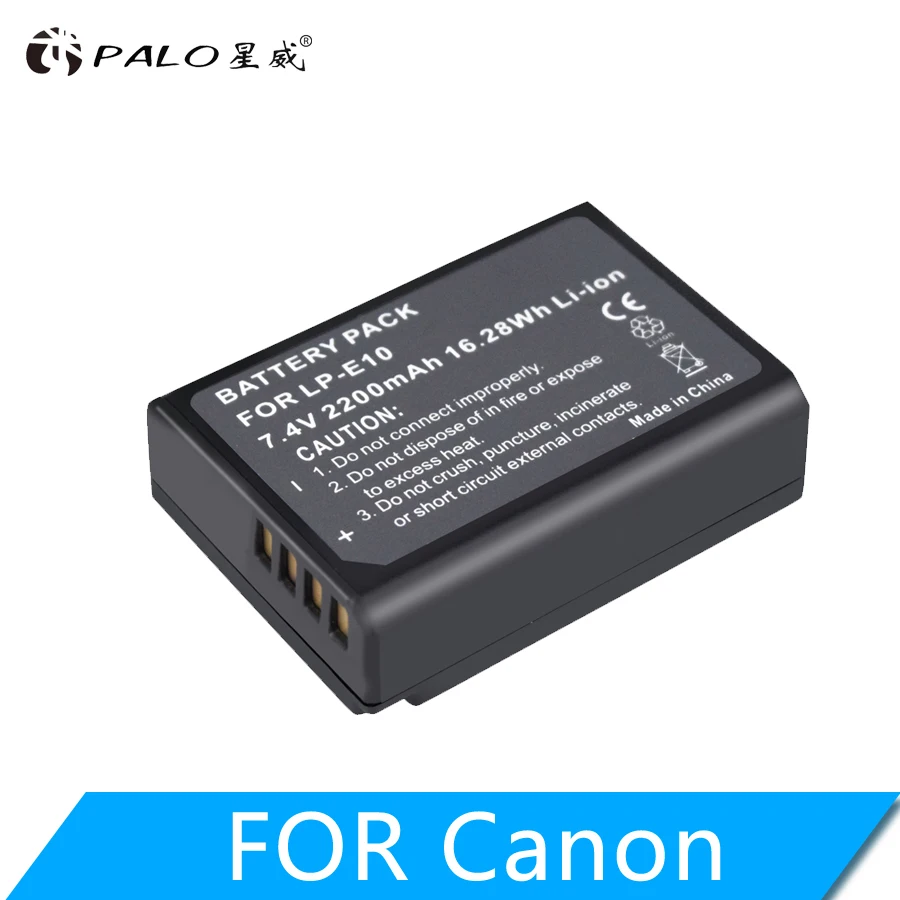 Buen trato PALO LP-E10 LPE10 LP E10 Cámara batería para Canon EOS 1100D 1200D 1300D 2000D 4000D rebelde T3 T5 T6 beso X50 X70 batería L10 oXKzd7Nz
